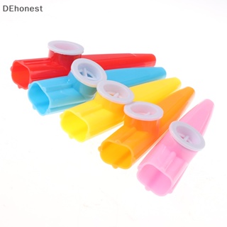 [DEhonest] เครื่องดนตรีขลุ่ย Kazoo หลายสี ใช้งานง่าย เพื่อการเรียนรู้ สําหรับเด็ก 10 ชิ้น