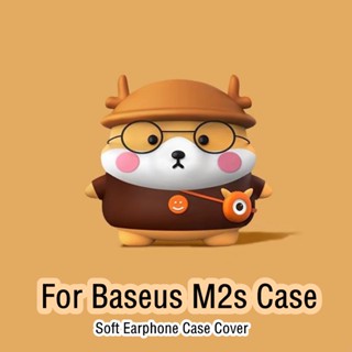 【คุณภาพสูง】เคสหูฟัง แบบนิ่ม ลายการ์ตูน สําหรับ Baseus M2s Baseus M2s