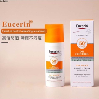 Eucerin Refreshing Oil Control Facial Sunscreen 50ml Sensitive Skin Uv Protection Spf50+ Waterproof Sun Care/ Sunblock Aube