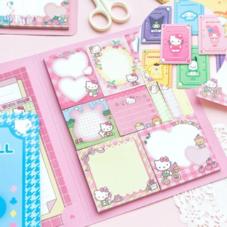 กระดาษโน๊ตมีกาว ลายการ์ตูน Kuromi Sanrios Hello Kittys น่ารัก เหมาะกับของขวัญ สําหรับเด็กนักเรียน