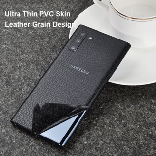 สติกเกอร์หนัง PVC กันรอยหน้าจอ บางพิเศษ สีดํา สําหรับ Samsung Galaxy Note 20 Ultra 10 Plus