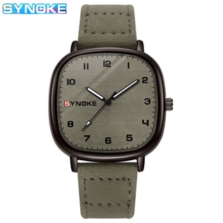 Synoke ใหม่ นาฬิกาข้อมือควอตซ์ สายหนัง กันน้ํา คุณภาพสูง สไตล์ญี่ปุ่น หรูหรา สําหรับผู้ชาย