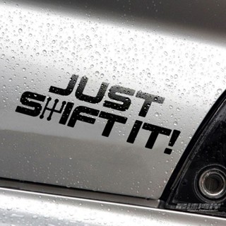 Mt สติกเกอร์ ลายตัวอักษร JDM HF Low Lying JUST SHIFT IT สําหรับติดตกแต่งกระจกหน้าต่างรถยนต์