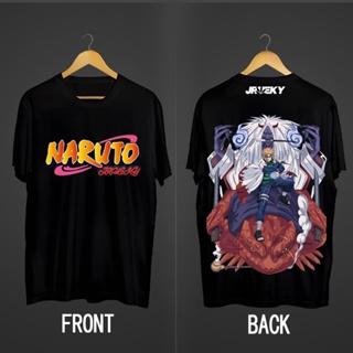 ใหม่ ฤดูร้อน Naruto Anime Trending Streetwear Mens สวมเสื้อยืดกราฟฟิคมังงะขนาดใหญ่ cod