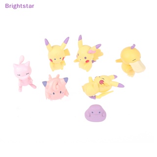 Brightstar Queue ใหม่ ฟิกเกอร์ Pvc รูปการ์ตูน Bikachu Psyduck Mew Clefairy Kawaii สําหรับตกแต่งบ้าน