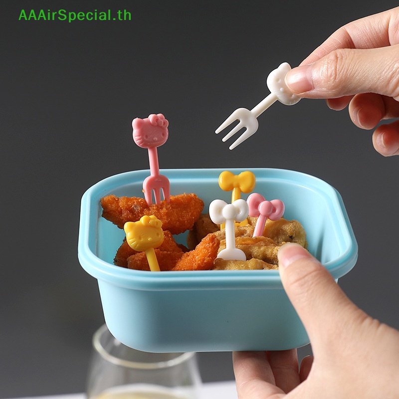 aaairspecial-ส้อมจิ้มผลไม้-ขนมขบเคี้ยว-ขนมหวาน-ลายการ์ตูน-ขนาดเล็ก-10-ชิ้น