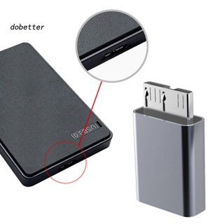 &lt;Dobetter&gt; ตัวแปลงฮาร์ดไดรฟ์ Type-C ตัวเมีย เป็น Micro B USB30 ตัวผู้ อะลูมิเนียมอัลลอย สําหรับคอมพิวเตอร์ โทรศัพท์มือถือ
