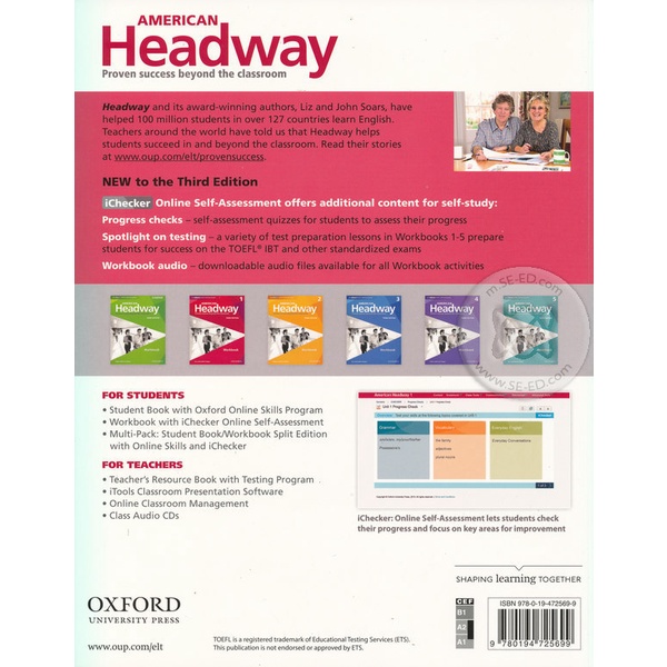 bundanjai-หนังสือเรียนภาษาอังกฤษ-oxford-american-headway-3rd-ed-1-workbook-ichecker-p