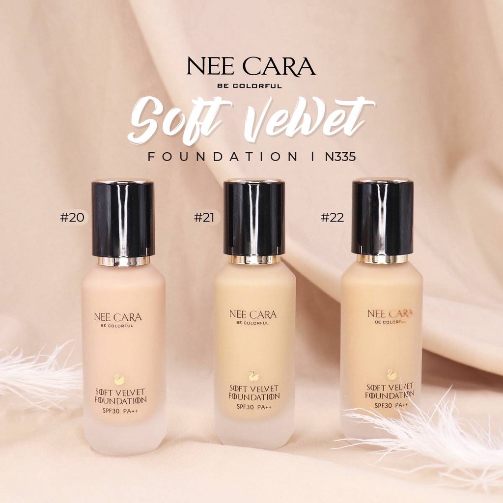 nee-cara-soft-velvet-foundation-spf30-pa-n335-นีคาร่า-ซอฟท์-เวลเว็ท-ฟาวน์เดชั่น-รองพื้น-x-1-ชิ้น-alyst