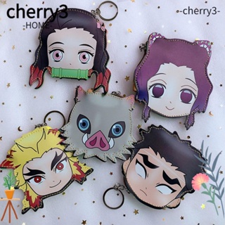 Cherry3 จี้พวงกุญแจ รูปการ์ตูนดาบพิฆาตอสูรน่ารัก สําหรับห้อยกระเป๋า เหรียญ