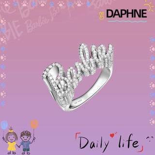 Daphne แหวนแต่งงาน ประดับเพชรเทียม ทองเหลือง แฟชั่น สําหรับตุ๊กตาบาร์บี้