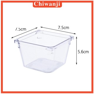 [Chiwanji] ถาดลิ้นชักเก็บของ แบบใส วางซ้อนกันได้ ขนาดพกพา สําหรับออฟฟิศ