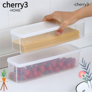 Cherry3 กล่องเก็บก๋วยเตี๋ยว ทรงสี่เหลี่ยมผืนผ้า อเนกประสงค์ สําหรับเก็บอาหาร สปาเก็ตตี้ ธัญพืช