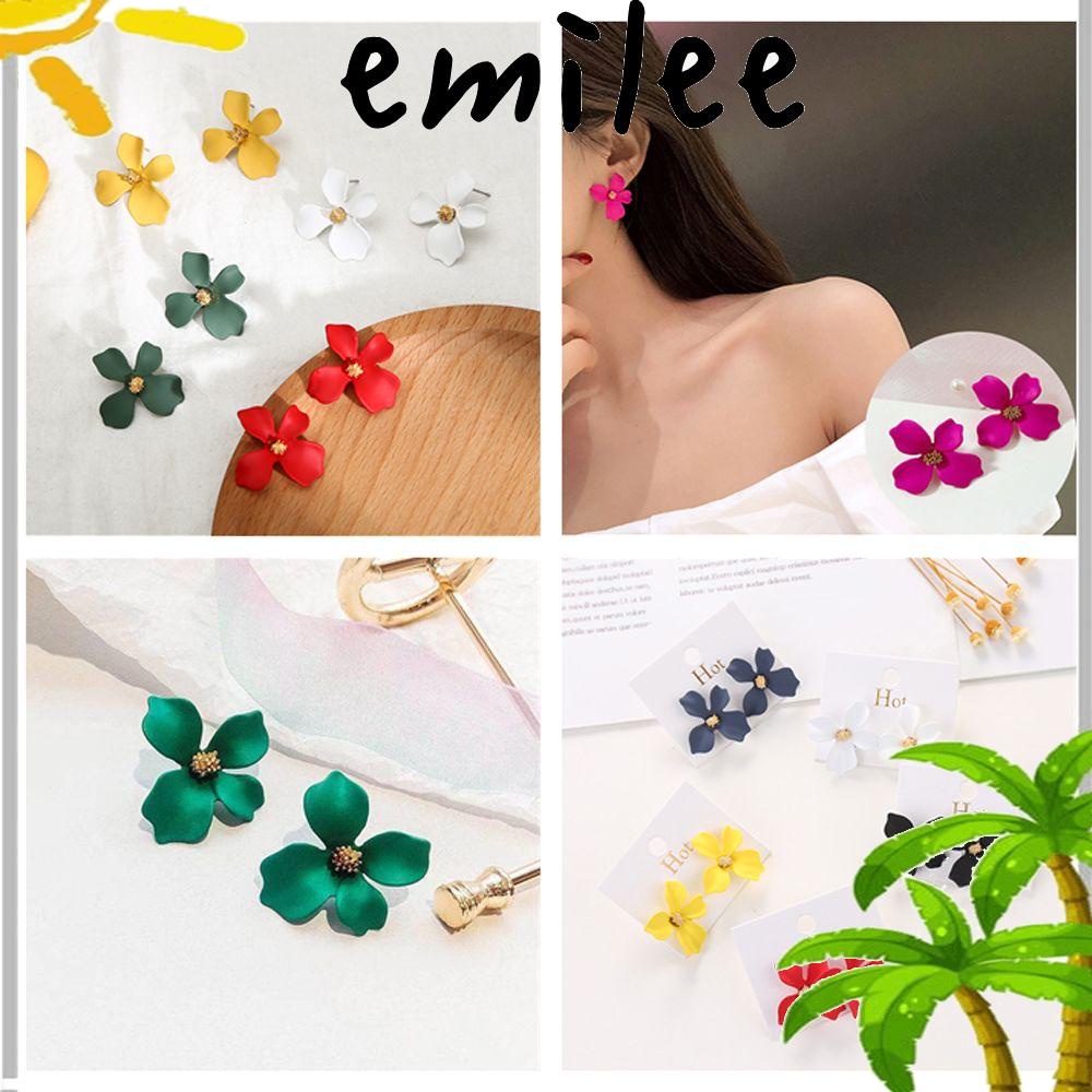 emilee-ต่างหูตะขอ-จี้รูปกลีบดอกไม้-สไตล์โบฮีเมียน-สําหรับผู้หญิง