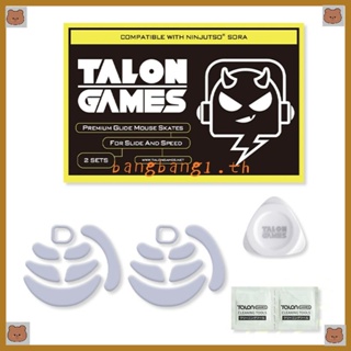 Bang TALONGAMES แผ่นรองเมาส์เล่นเกม ทรงกลม สีขาว แบบเปลี่ยน สําหรับ Ninjutso Sora 2 ชุด