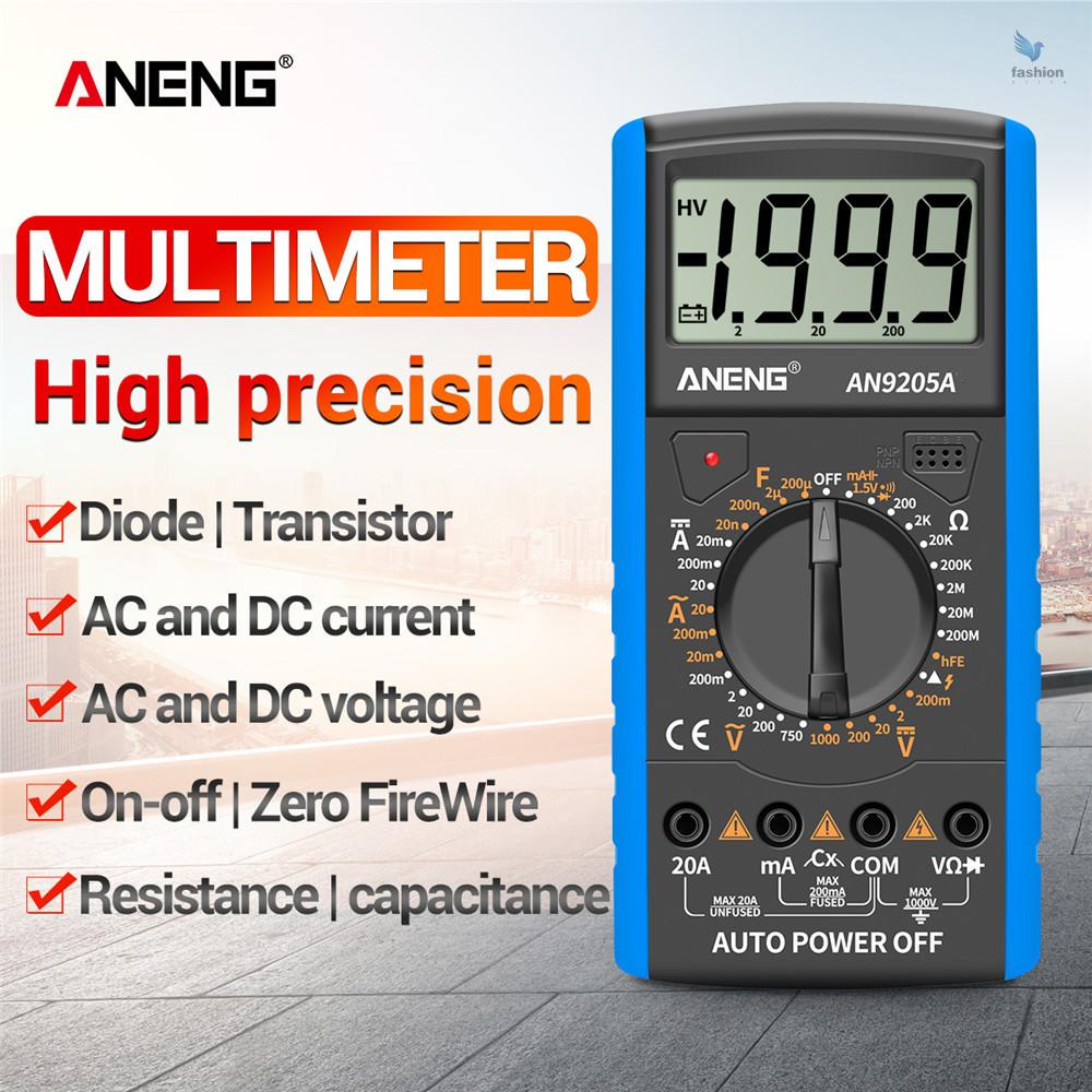 fash-aneng-an9205a-มัลติมิเตอร์ดิจิทัล-หน้าจอ-lcd-3-1-2-นับจํานวน-1999-องศา-ac-dc-ตัวต้านทาน-ประจุกระแสไฟ-ทรานซิสเตอร์-ทดสอบ-มัลติมิเตอร์-มัลติฟังก์ชั่น-พร้อมแบ็คลิท