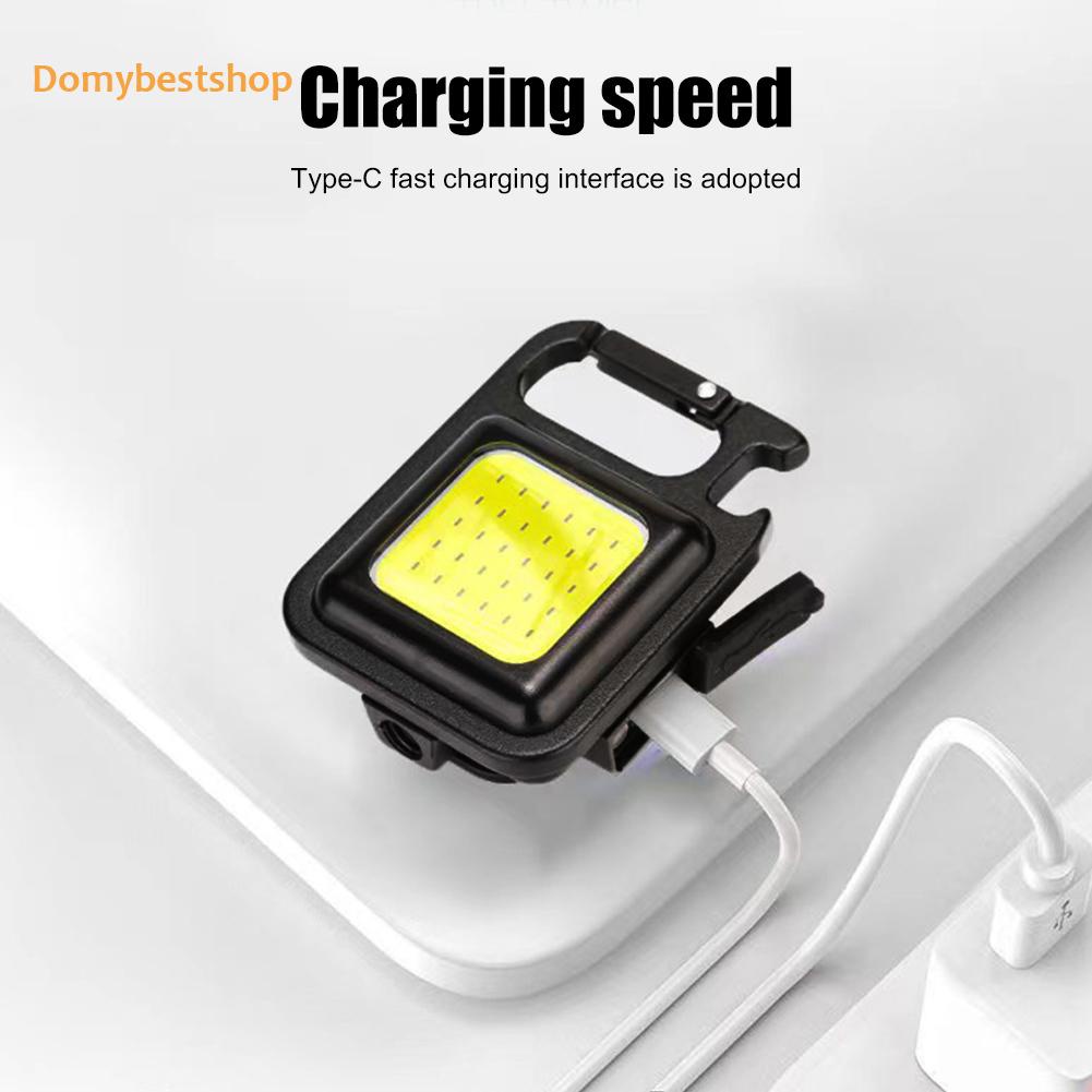 domybestshop-th-พวงกุญแจไฟ-led-cob-type-c-ชาร์จ-usb-500mah-400lm-กันน้ํา-ipx4-4-โหมด-อเนกประสงค์