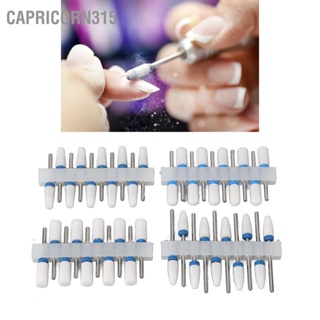 Capricorn315 40Pcs Nail เจาะ Bits Set Ceramic Stainless Steel High Strength Efficient Art Tools for Home Salon Use
