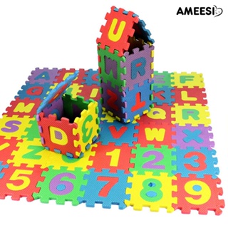 Ameesi บล็อคตัวเลขปริศนา ของเล่นเสริมการศึกษา สําหรับเด็ก 36 ชิ้น