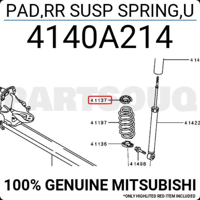 ยางรองสปริงโช๊คหลังตัวบน-mitsubishi-mirage-มิราจ-bt