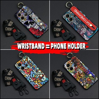 ring Lanyard Phone Case For infinix Note30 5G/X6711 Kickstand Wristband Shockproof Fashion Design personality Wrist Strap