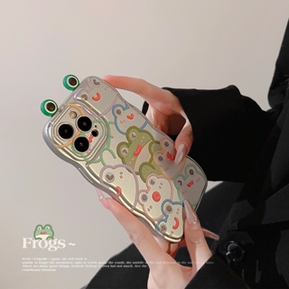 เคสโทรศัพท์มือถือ ซิลิโคน ลายการ์ตูนกบน่ารัก 3D สําหรับ Iphone 14 11 12 13 PRO MAX AT0595