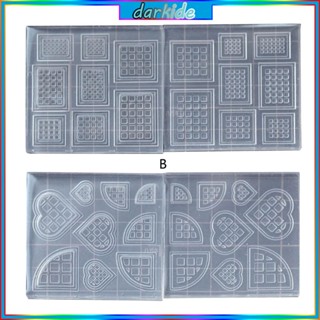 แม่พิมพ์ซิลิโคน สองด้าน ขนาดเล็ก สําหรับทําวาฟเฟิล คุกกี้ บิสกิต ฟองดองท์ แฮนด์เมด