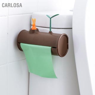CARLOSA Wall Mounted Tissue Box Punch Free Multi Purpose Garbage Bag Storage for Home Kitchen Bathroom