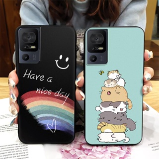 protective Anti-dust Phone Case For TCL 40SE/T610K Waterproof Shockproof Silicone Full wrap Soft Case Cute Anti-knock Cartoon