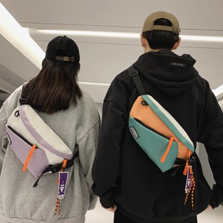 กระเป๋าคาดเอว ผ้าไนล่อน สไตล์เกาหลี ญี่ปุ่น แฟชั่นสําหรับผู้ชาย มี 4 สี