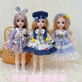 ตุ๊กตา Bjd 3D 23 ข้อต่อถอดได้ สีน้ําตาล 30 ซม.