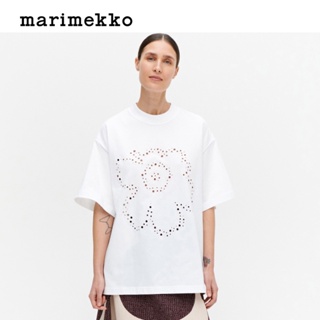 【Unikko Print】เสื้อยืด ผ้าฝ้าย พิมพ์ลาย Finnish Marimekko HUIKEA