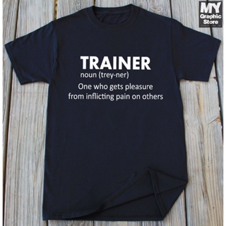 Trainer T-Shirt Funny Coach Shirt Gift for Trainer Funny Gym Trainer Summer Tops for Man Cotton_02