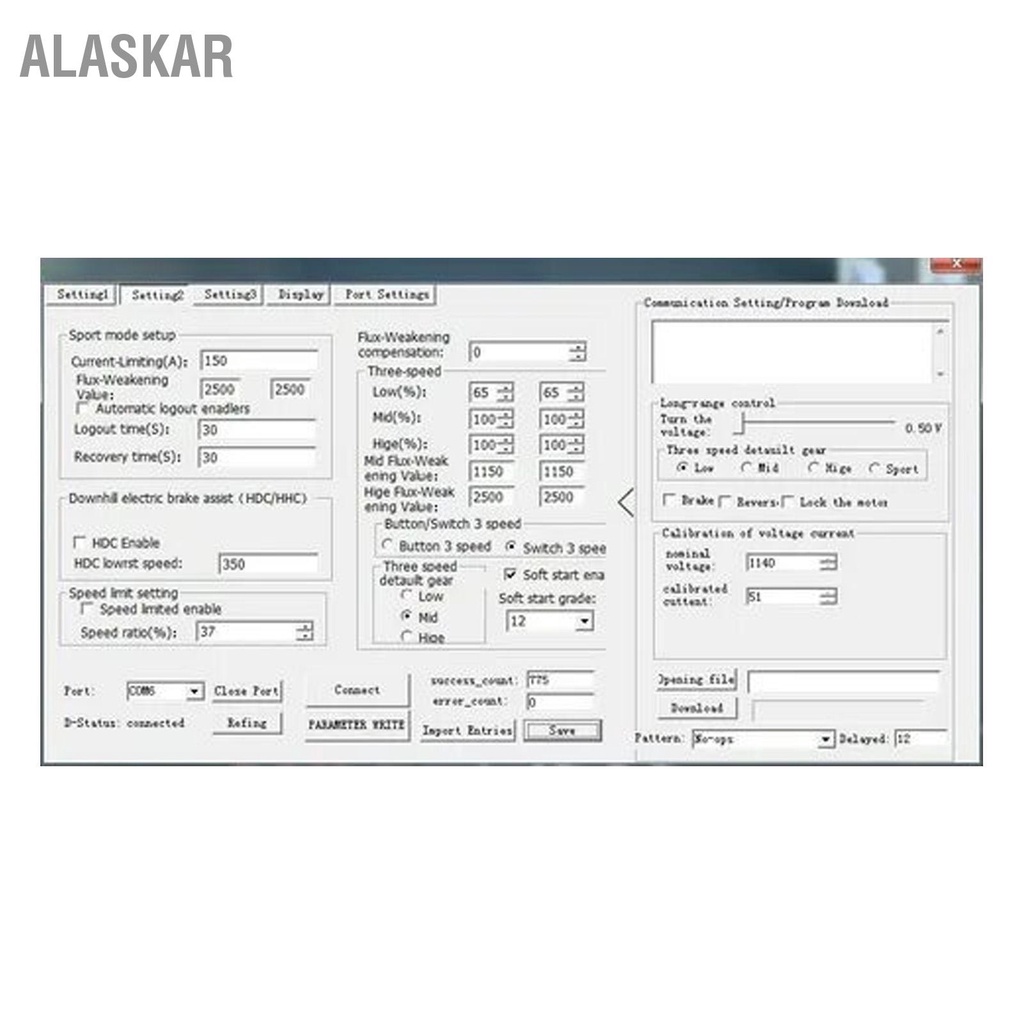 alaskar-190a-360a-nd72360-bldc-โปรแกรมควบคุมมอเตอร์แบบไม่มีแปรงควบคุมความเร็ว-dc-สำหรับ-qsmotor-รถจักรยานยนต์ไฟฟ้ากำลังสูง