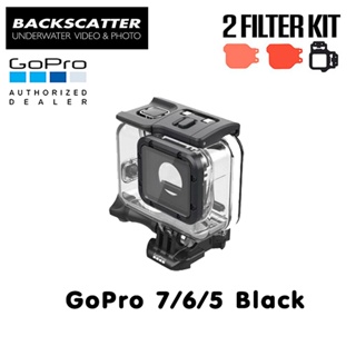 GoPro 7 / 6 / 5 Protective Housing + BACKSCATTER FLIP10+ Two Filter Kit with DIVE &amp; DEEP Filters