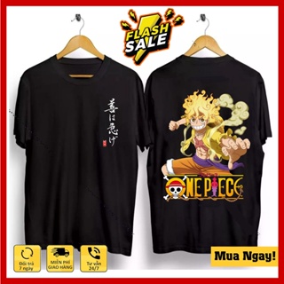 เสื้อยืดผ้าฝ้ายพิมพ์ลายLuffy Gear 5 Shirt, Anime One Piece Shirt New Model Beautiful, Super Cool