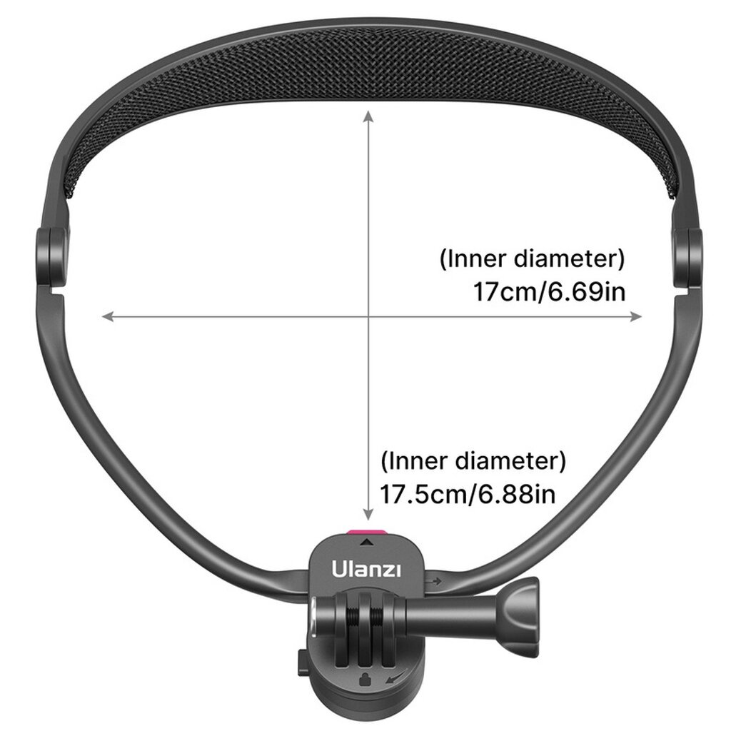 ulanzi-go-quick-ii-neck-holder-mount-lanyard-strap-foldable-สายคล้องคอต่อกับกล้อง-พับตั้งได้-for-gopro-sjcam
