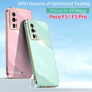 เคสโทรศัพท์มือถือ ซิลิโคนนิ่ม กันกระแทก ลาย Poco F5 Pro 2023 6D หรูหรา สําหรับ Xiaomi Poco F5 F5Pro Redmi K60 Pro PocoF5 PocoF5Pro