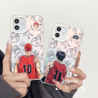 เคสโทรศัพท์มือถือแบบนิ่ม กันกระแทก ลายการ์ตูนออโรร่า สแลมดังก์ ไล่โทนสี สําหรับ IPhone 14 13 12 11 Pro Max SE2020 X XR Xs Max 7 8 Plus