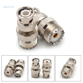 【3C】อะแดปเตอร์ทดสอบเชื่อมต่อ Uhf SO-239 PL-259 เป็น BNC ตัวผู้ UHF SO239 PL259 ตัวเมีย RF 1 ชิ้น