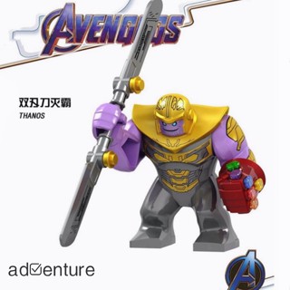 Adven GD220 ฟิกเกอร์ Thanos พร้อมอัญมณีพลังงาน สีแดง ของเล่นตัวต่อเลโก้
