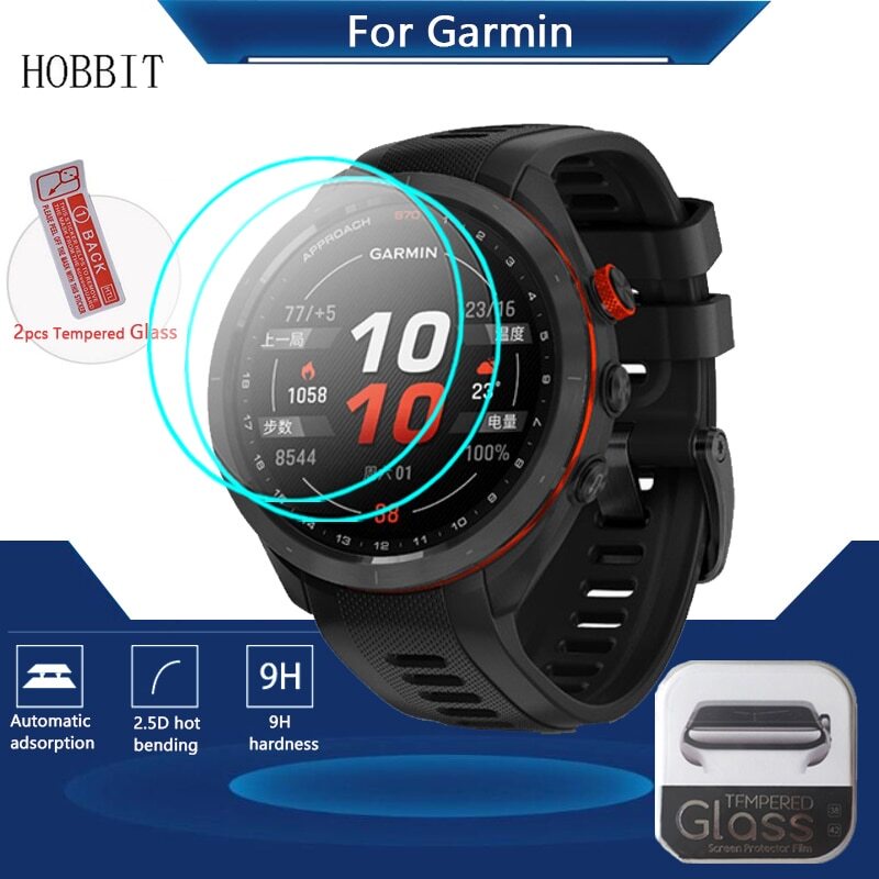 ฟิล์มกระจกนิรภัยกันรอยหน้าจอ-hd-2-5d-สําหรับ-garmin-approach-s70-smartwatch-s70-2-ชิ้น