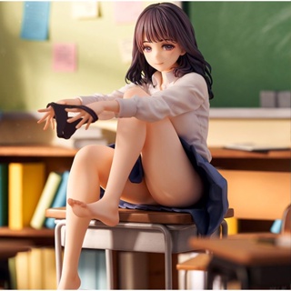 Deepsea studio [Quick delivery in stock]After School Lovely Classroom Action Figure Set - Includes School Desk Uniformed JK Girl and Cute Accessories - Perfect Model Ornament for