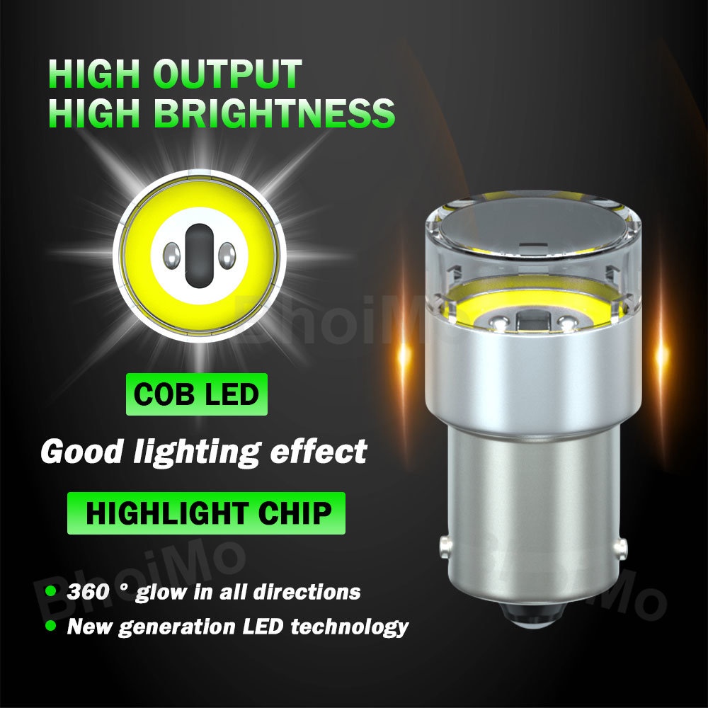 bhoimo-หลอดไฟเลี้ยว-ไฟเบรก-ไฟเดย์ไลท์-led-drl-dc24v-1156-p21w-t20-7440-7443-ba15s-bay15d-1157-p21-5w-dc12v-สําหรับรถจักรยานยนต์