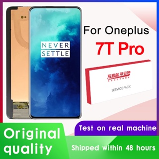 อะไหล่หน้าจอสัมผัสดิจิทัล LCD 6.67 นิ้ว ของแท้ 100% สําหรับ OnePlus 7T Pro AMOLED OnePlus 7T Pro