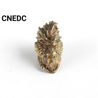 Cnedc จี้พวงกุญแจทองเหลือง รูปลิง EDC สําหรับรถยนต์