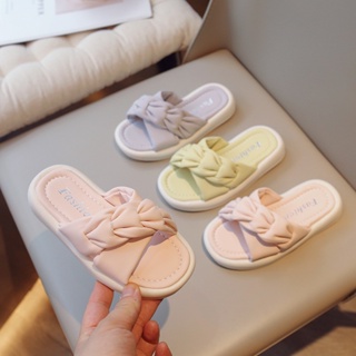 [Do Re Mi] รองเท้าแตะน่ารักสีทึบใหม่สำหรับเด็กผู้หญิง