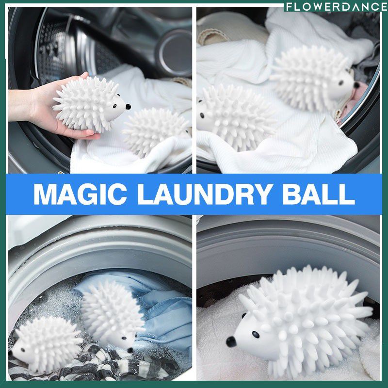 ลูกบอลยางซิลิโคนเครื่องซักผ้า-magic-ลูกบอลซักผ้า-anti-tangle-hedgehog-กระโปรงเสื้อกันหนาว-washing-ball-keeping-washing-soft-flower
