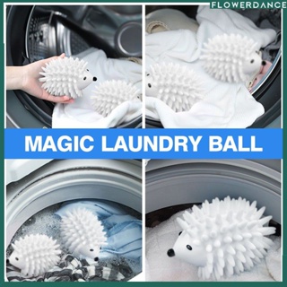 ลูกบอลยางซิลิโคนเครื่องซักผ้า Magic ลูกบอลซักผ้า Anti Tangle Hedgehog กระโปรงเสื้อกันหนาว Washing Ball Keeping Washing Soft flower