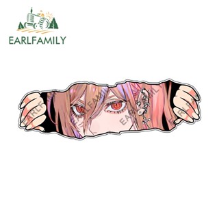 Earlfamily สติกเกอร์ ลาย Chainsaw Man กันน้ํา สําหรับติดตกแต่งรถยนต์ รถจักรยานยนต์ สกูตเตอร์ 13 ซม. x 4.4 ซม.